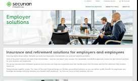 
							         Employer solutions | Securian Financial								  
							    