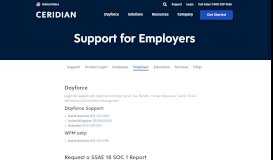 
							         Employer Support Login | Dayforce | HR Payroll | Password ... - Ceridian								  
							    