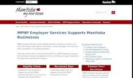 
							         Employer Supports - Immigrate Manitoba								  
							    