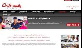 
							         Employers - OnTrack Staffing								  
							    