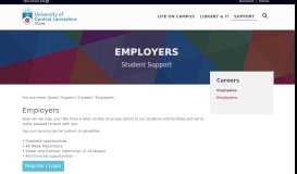 
							         Employers | Student Support | University of Central Lancashire - UCLan								  
							    