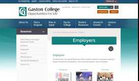 
							         Employers - Work-based Learning & Placement - Gaston College								  
							    