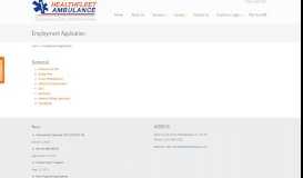 
							         Employment Application – Healthfleet Ambulance								  
							    