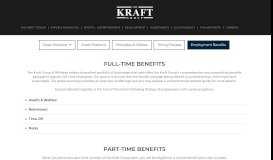 
							         Employment Benefits | A Family of Businesses - The Kraft Group								  
							    