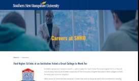 
							         Employment - Career Opportunities | SNHU								  
							    