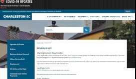 
							         Employment - Charleston, SC - Official Website								  
							    