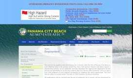 
							         Employment | City of Panama City Beach, FL								  
							    
