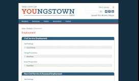 
							         Employment - City of Youngstown, Ohio								  
							    