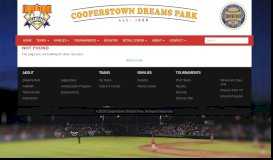 
							         Employment - Cooperstown Dreams Park								  
							    