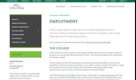 
							         Employment - Delta College								  
							    