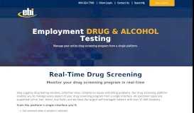 
							         Employment Drug Screening and Alcohol Testing Services | EBI								  
							    