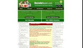 
							         Employment Exchange on net for Baroda City								  
							    