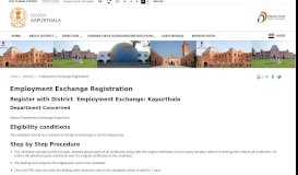 
							         Employment Exchange Registration | Kapurthala Web Portal								  
							    