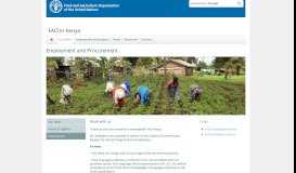 
							         Employment | FAO in Kenya | Food and Agriculture Organization of the ...								  
							    
