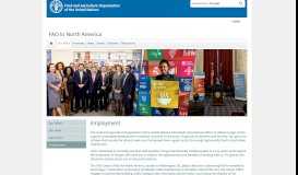 
							         Employment | FAO in North America | Food and Agriculture ...								  
							    