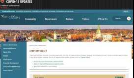 
							         Employment | Fredericksburg, VA - Official Website								  
							    