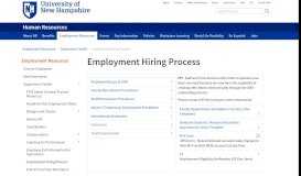 
							         Employment Hiring Process | UNH Human Resources								  
							    
