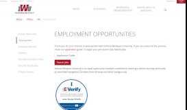 
							         Employment | Indiana Wesleyan University								  
							    