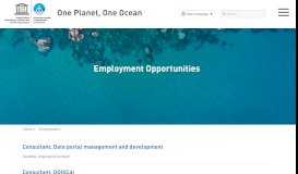 
							         Employment - IOC/Unesco								  
							    