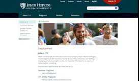 
							         Employment | Johns Hopkins Center for Talented Youth								  
							    