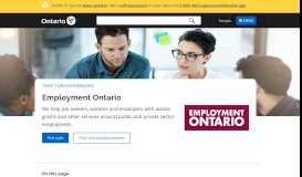 
							         Employment Ontario | Ontario.ca								  
							    