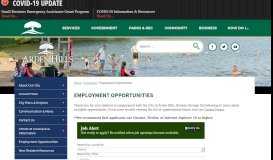 
							         Employment Opportunities | Arden Hills, MN - Official Website								  
							    