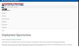 
							         Employment Opportunities at Harbor Freight Tools								  
							    