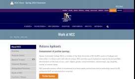 
							         Employment Opportunities at NCC - Nassau Community College								  
							    