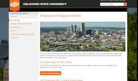 
							         Employment opportunities at OSU-Tulsa and OSU Center for Health ...								  
							    