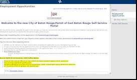 
							         Employment opportunities - City of Baton Rouge								  
							    