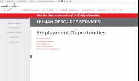 
							         Employment Opportunities – Human Resource ... - Palomar College								  
							    