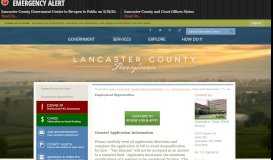 
							         Employment Opportunities | Lancaster County, PA - Official Website								  
							    