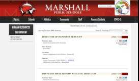 
							         Employment Opportunities - Marshall Public Schools								  
							    