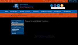
							         Employment Opportunities | New York State Education Department								  
							    