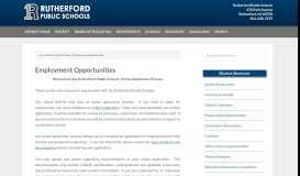 
							         Employment Opportunities - Rutherford Public Schools								  
							    