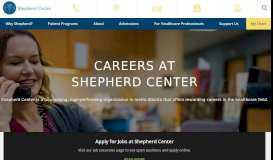 
							         Employment Opportunities - Shepherd Center								  
							    