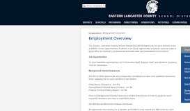 
							         Employment Overview – Employment – Eastern Lancaster County ...								  
							    