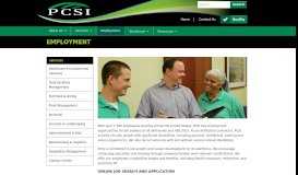 
							         Employment - PCSI								  
							    