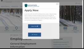 
							         Employment - PennDOT								  
							    