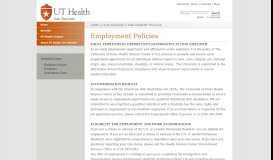 
							         Employment Policies - UT Health San Antonio								  
							    