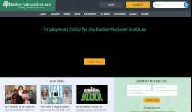 
							         Employment Policy - Barber National Institute								  
							    