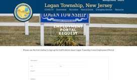 
							         Employment Portal Request | Logan Township, New Jersey								  
							    