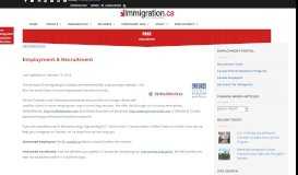 
							         Employment & Recruitment - Canada Immigration and Visa ...								  
							    