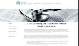 
							         Employment Resources — Ontario's Anesthesiologists								  
							    
