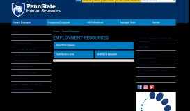 
							         Employment Resources | PSU Human Resources								  
							    