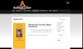 
							         Employment | Roosevelt County								  
							    