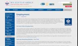 
							         Employment — Sam Houston Area Council								  
							    
