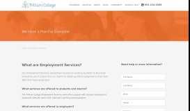 
							         Employment Services | Trillium College								  
							    