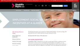 
							         Employment: Social Security (SSI) Work ... - Disability Rights Ohio								  
							    