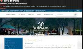 
							         Employment | South Miami, FL - Official Website - City of South Miami								  
							    